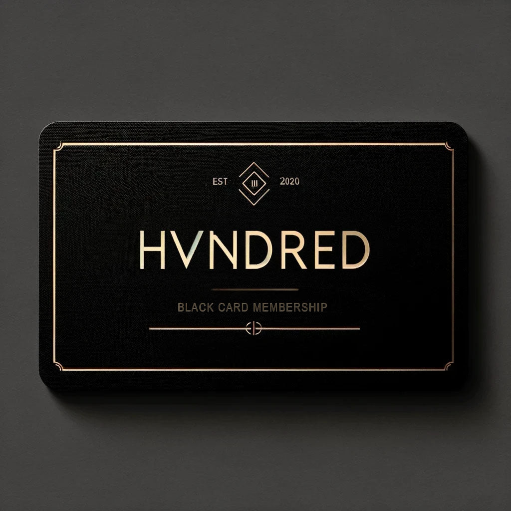 HVNDRED Leather Black Card Membership